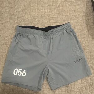 NOBULL Men's Athletic Shorts in Light Gray